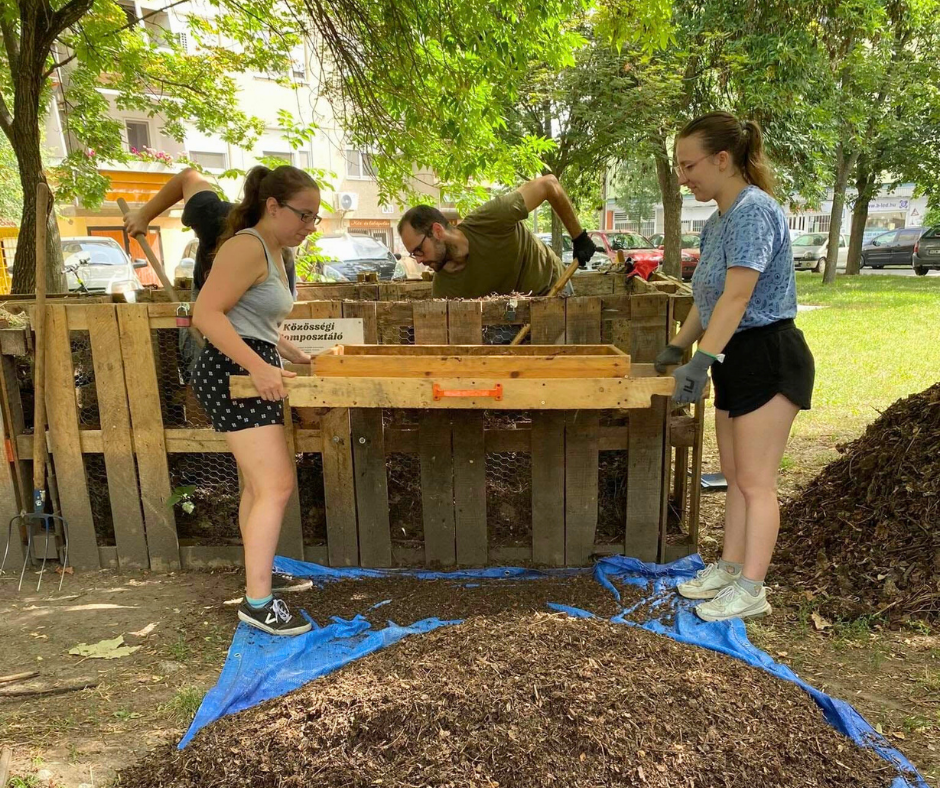 komunitní kompostování v Maďarsku